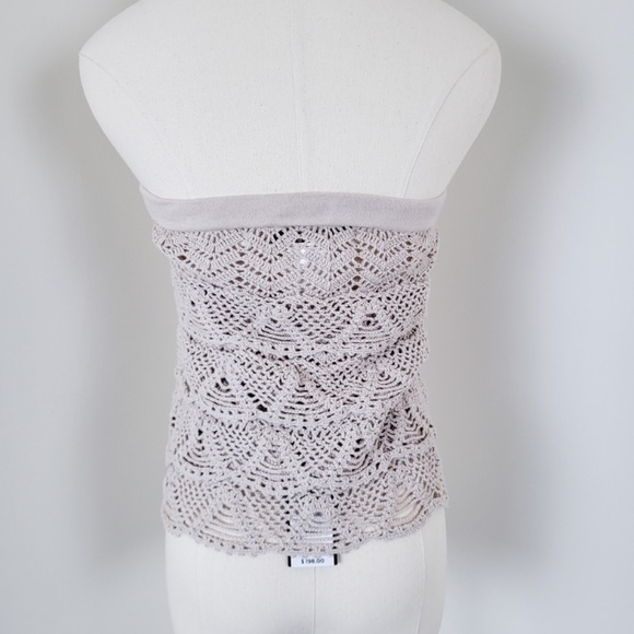 BCBG Maxazria crochet mini skirt crop top - Picture 9 of 12